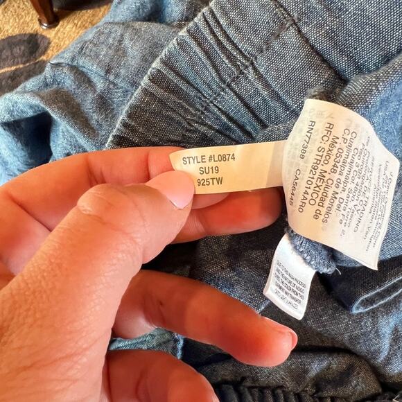 J. Crew Chambray Tie Waist Pant - Picture 4 of 4